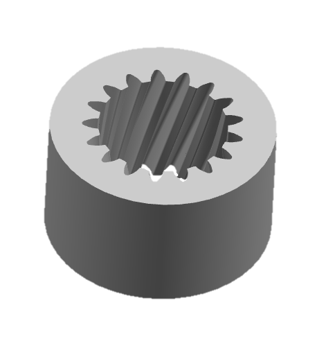 Helical internal gear
