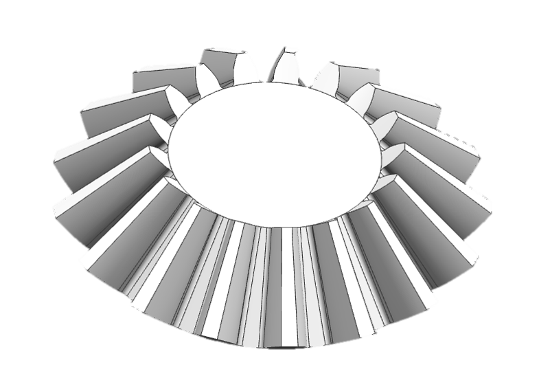 Straight bevel gear